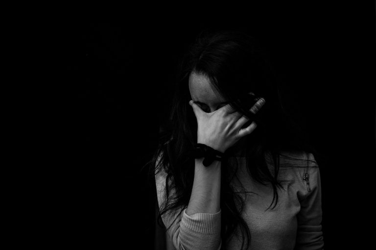 Woman coping with Grief