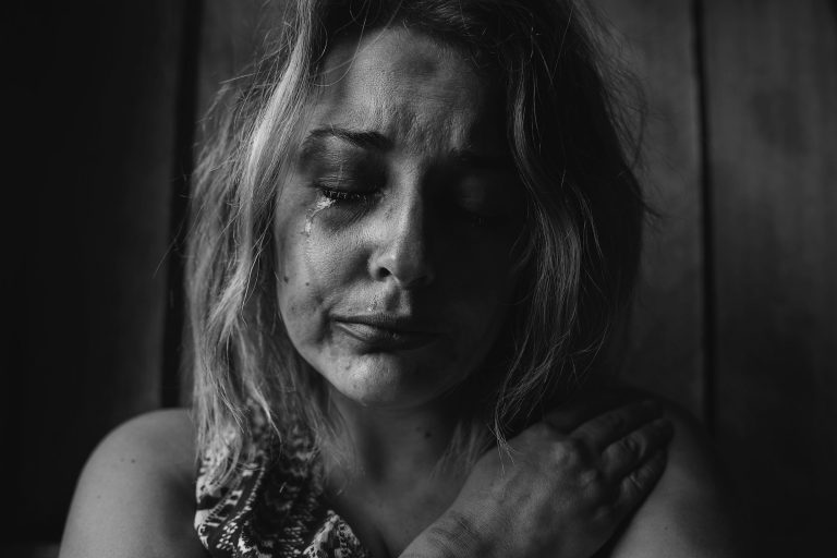 photo of woman crying